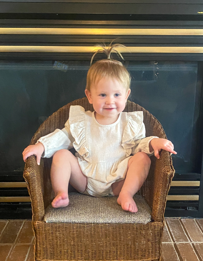 Oat Linen Romper