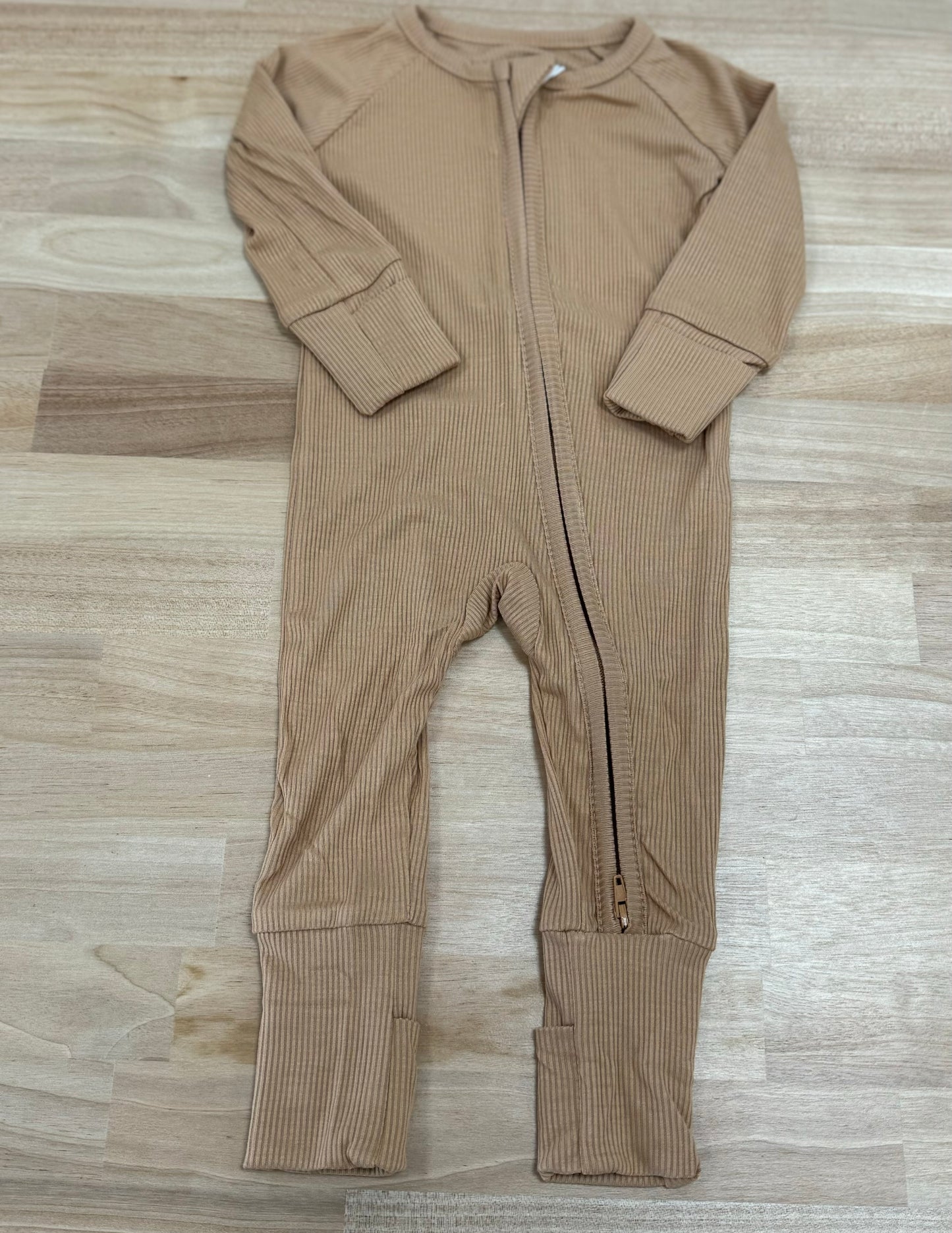 Almond Ribbed Sleeper