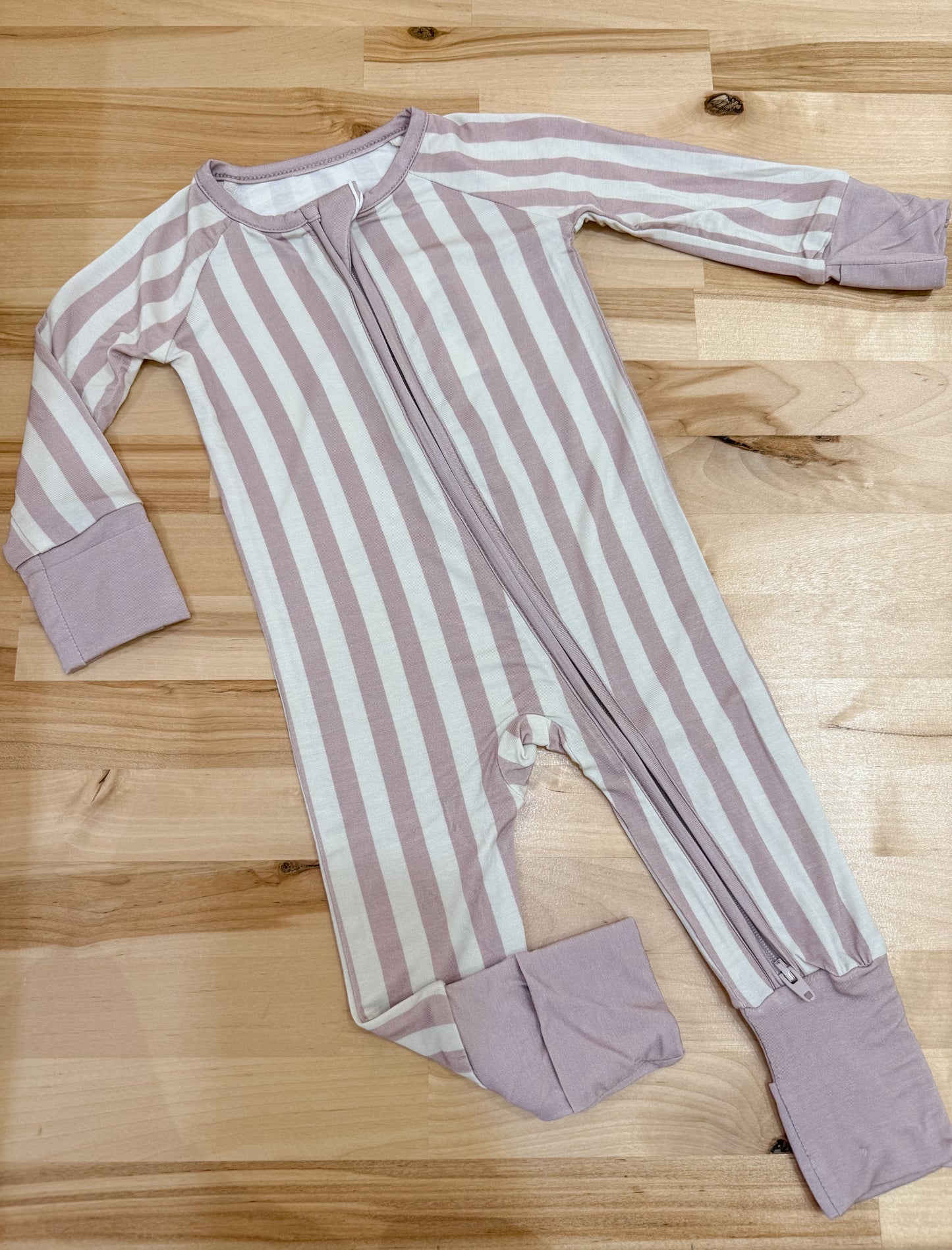 Blush Stripe Bamboo Sleeper
