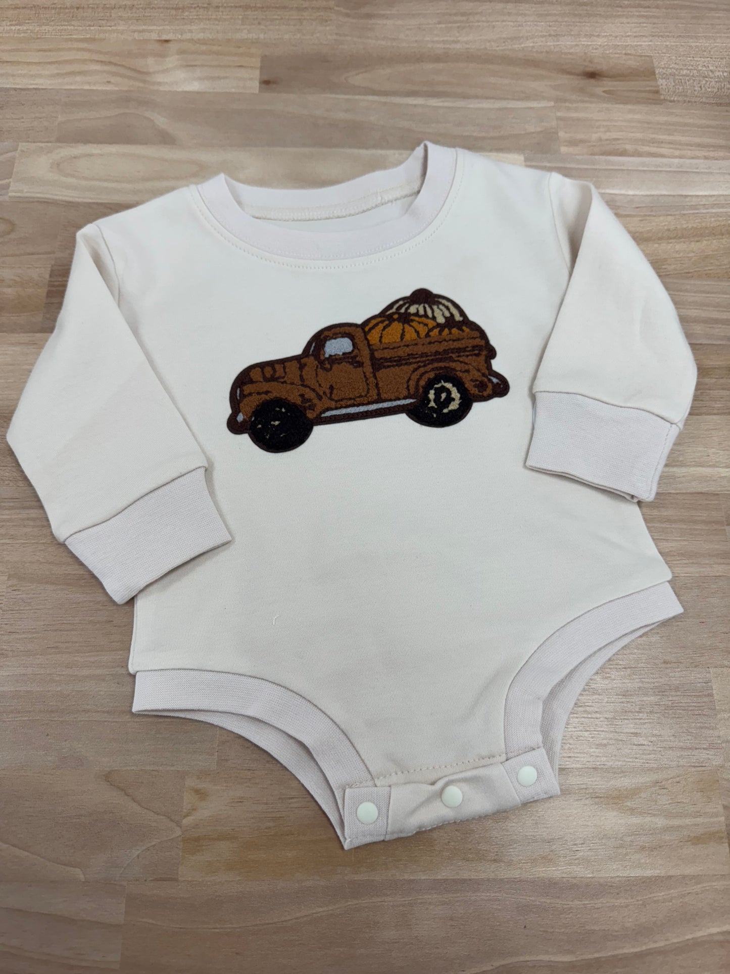Fall truck romper