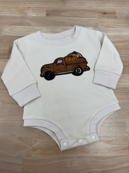 Fall truck romper