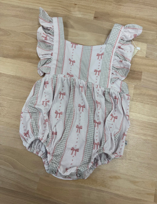 Gingham Ruffle Romper