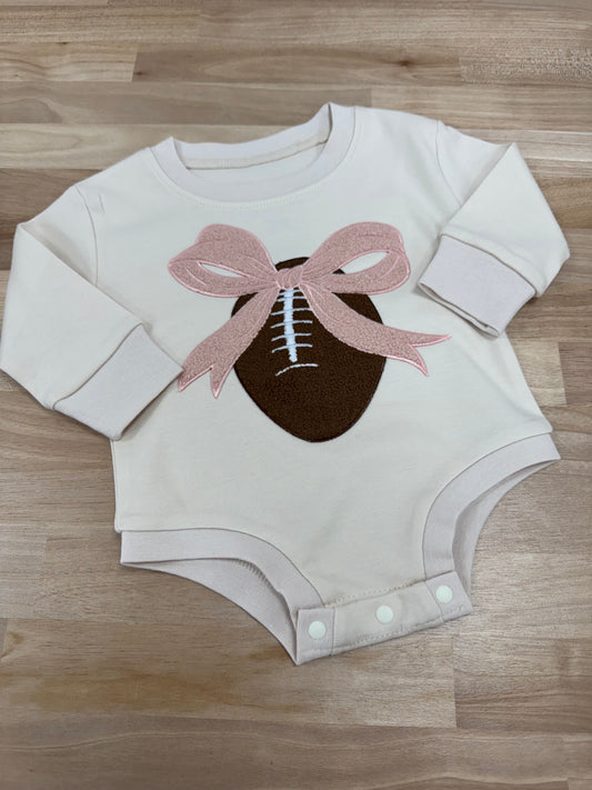 Coquette Football Romper