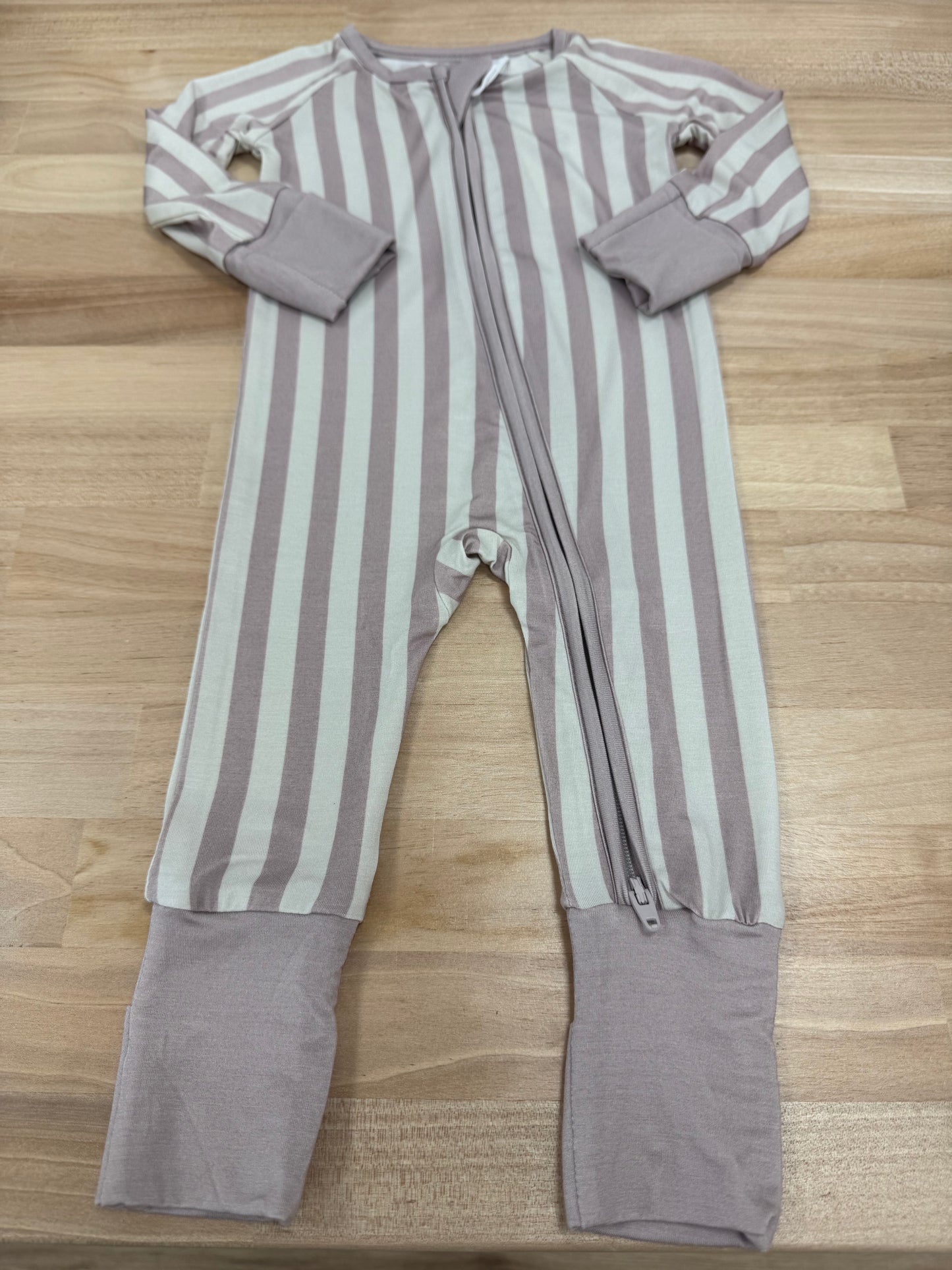 Mauve Stripe Sleeper