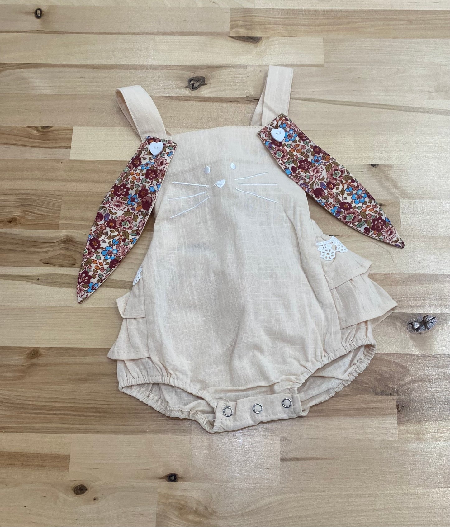 Linen Bunny Romper