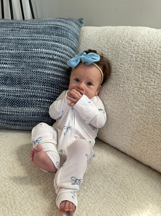Blue Bow Sleeper