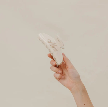 Beige Mom Oversize Claw Cip