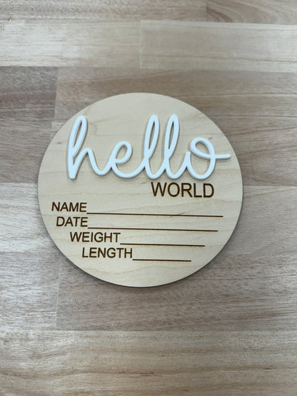 Hello World Stat Sign