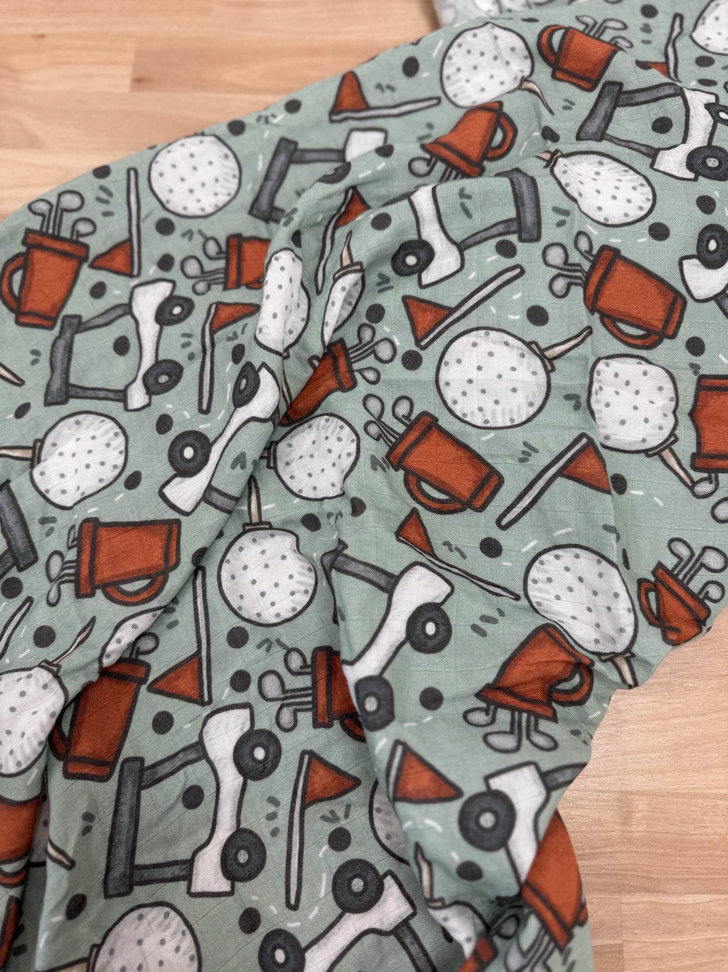 Tee Time Muslin Swaddle