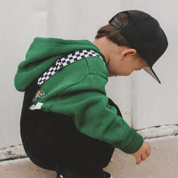 Black Checkered Strap Overalls