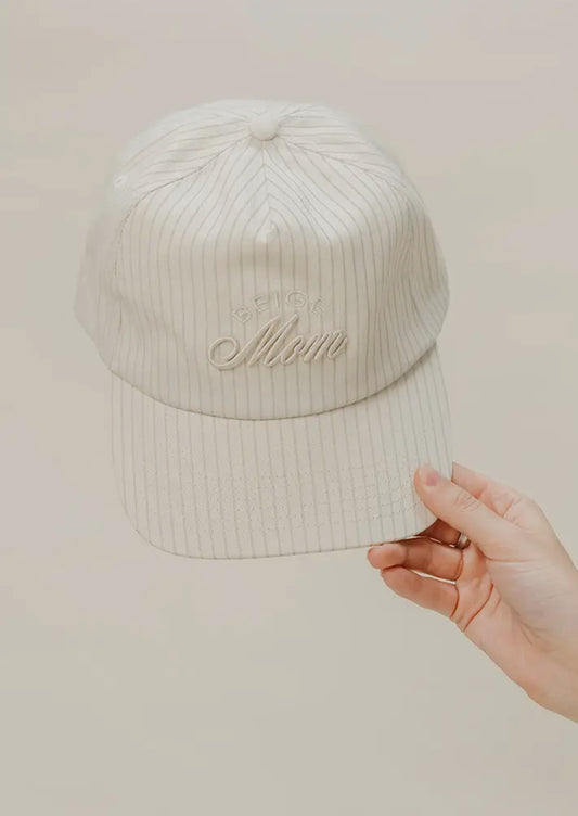 Beige Mom Baseball Cap
