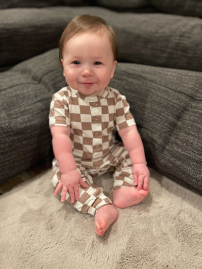 Checkered Romper