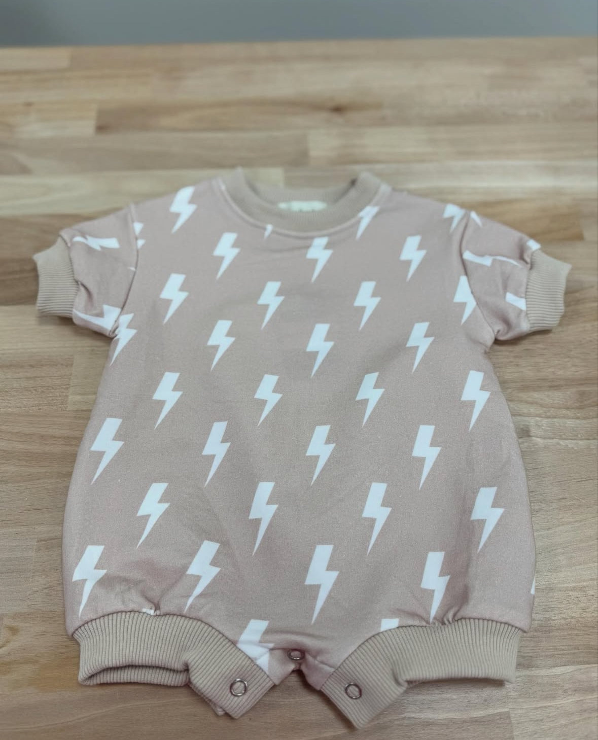 Beige Lightning Romper