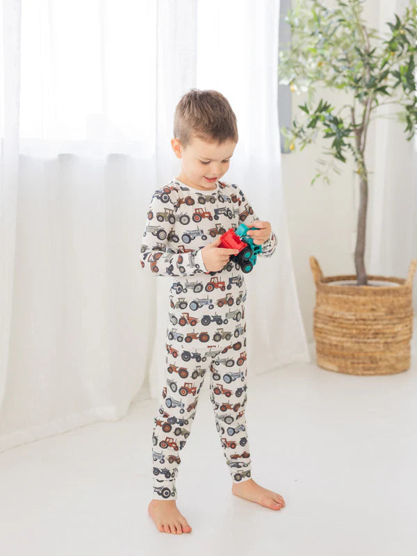 Tractor Ribbed Two Piece Bamboo Set